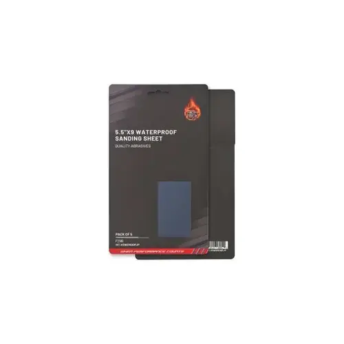 High Teck (5 pcs pack) 5.5"X9" WATERPROOF SANDING SHEET P1500 High Teck (5 pcs pack) 5.5"X9" WATERPROOF SANDING SHEET P1500