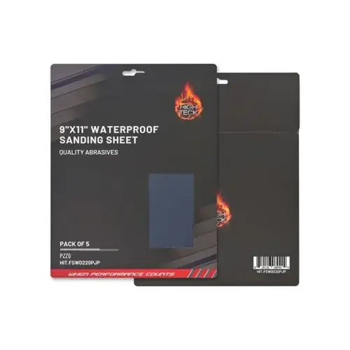High Teck (5 pcs pack) 9"X11" WATERPROOF SANDING SHEET P220 High Teck (5 pcs pack) 9"X11" WATERPROOF SANDING SHEET P220