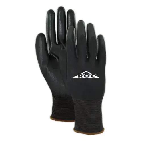Black Polyurethane Palm Coated 100% Polyester Machine Knit Glove (Size 6/XS) Black Polyurethane Palm Coated 100% Polyester Machine Knit Glove (Size 6/XS)