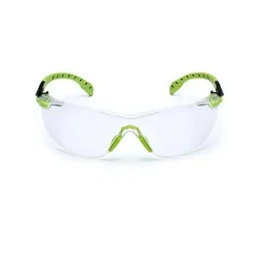 3M Solus 1000-Series Safety Glasses S1201SGAF, Green/Black, Clear Scotchgard 3M Solus 1000-Series Safety Glasses S1201SGAF, Green/Black, Clear Scotchgard