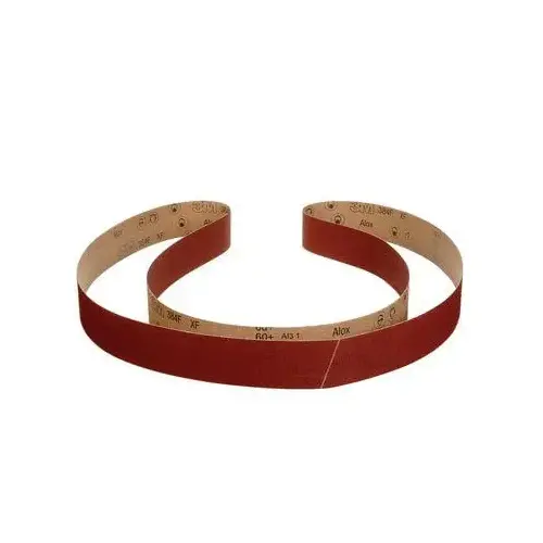 45583 384F Abrasive Belt, 3/4 in W x 18 in L, 60+ Grit, Aluminum Oxide Abrasive, Cloth Backing, Maroon 45583 384F Abrasive Belt, 3/4 in W x 18 in L, 60+ Grit, Aluminum Oxide Abrasive, Cloth Backing, Maroon