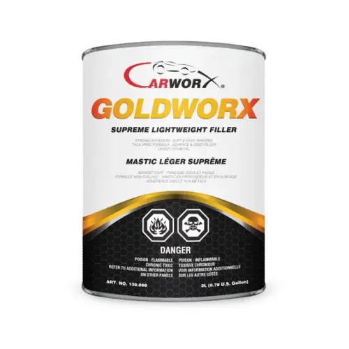 GOLDWORX PREMIUM BODY FILLER 3L (1 Gal.) (4/box) GOLDWORX PREMIUM BODY FILLER 3L (1 Gal.) (4/box)