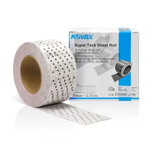 Tri-Pro 878-0040 Multi-Hole Perforated Sheet Roll, 70 mm W x 8 m L, P40 Tri-Pro 878-0040 Multi-Hole Perforated Sheet Roll, 70 mm W x 8 m L, P40