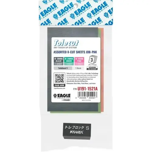 Tolecut 8-Cut Block Sheets, Assorted Job-Pak,K1500-K3000 & Toleblock S Tolecut 8-Cut Block Sheets, Assorted Job-Pak,K1500-K3000 & Toleblock S