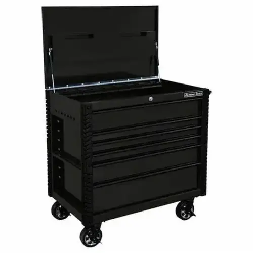 DX Series 41x25 4 Drawer Top Chest 100 lbs Slides Matte Black with Black Trim DX Series 41x25 4 Drawer Top Chest 100 lbs Slides Matte Black with Black Trim