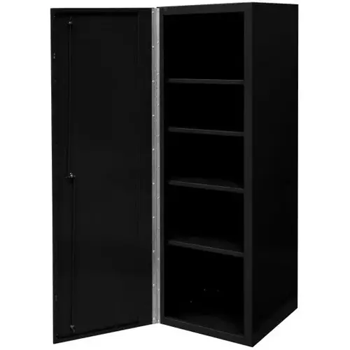 DX Series 19in W x 21in D Side Locker with 4 Shelves Matte Black w Black Trim DX Series 19in W x 21in D Side Locker with 4 Shelves Matte Black w Black Trim