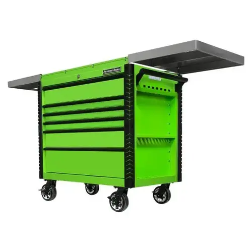 EX TC Series 41X26 6-Drawer SS Sliding Top TC with Bumpers Green with Black Trim EX TC Series 41X26 6-Drawer SS Sliding Top TC with Bumpers Green with Black Trim
