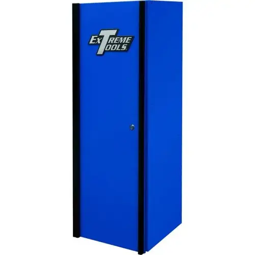 RX Series 19x25 3 Drawer and 3 Shelf Side Locker Blue w Black Trim RX Series 19x25 3 Drawer and 3 Shelf Side Locker Blue w Black Trim
