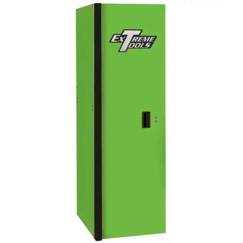 RX Series 19x25 3 Drawer and 3 Shelf Side Locker Green w Black Trim RX Series 19x25 3 Drawer and 3 Shelf Side Locker Green w Black Trim