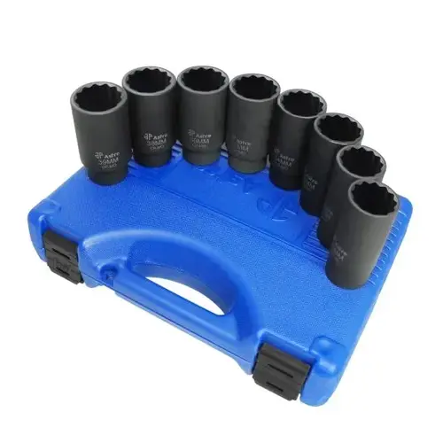 8pc 12-Point Axle Nut Socket Set 8pc 12-Point Axle Nut Socket Set