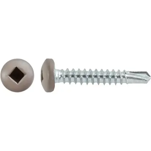 #8 X 1" SQUARE PAN SELF-DRILLING TEK ZINC TAN PAINTED HEAD #8 X 1" SQUARE PAN SELF-DRILLING TEK ZINC TAN PAINTED HEAD