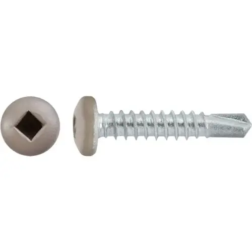#10 X 1" SQUARE PAN SELF-DRILLING TEK ZINC TAN PAINTED HEAD #10 X 1" SQUARE PAN SELF-DRILLING TEK ZINC TAN PAINTED HEAD