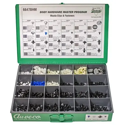 MAZDA CLIP AND FASTENER ASSORTMENT MAZDA CLIP AND FASTENER ASSORTMENT