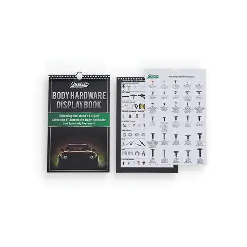 BHDB-1 Printed Body Hardware Display Book, 16 Laminated Pages BHDB-1 Printed Body Hardware Display Book, 16 Laminated Pages
