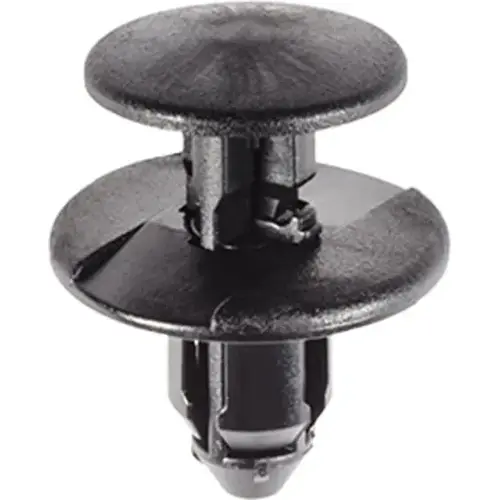 (5) GM PUSH TYPE RETAINER BLACK NYLON (5) GM PUSH TYPE RETAINER BLACK NYLON
