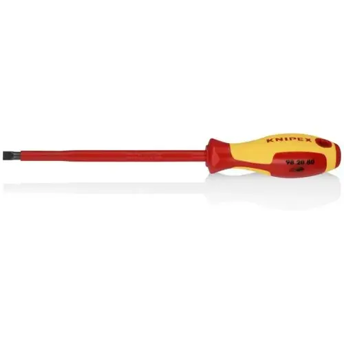 Slotted Screwdriver, 7"-1000V, 5/16" tip, 11 3/4", Comfort Grip, VDE Slotted Screwdriver, 7"-1000V, 5/16" tip, 11 3/4", Comfort Grip, VDE