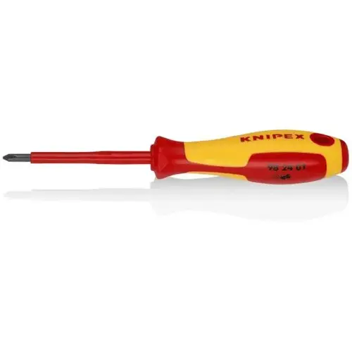 Phillips Screwdriver, 3 1/4"-1000V, P1, 7 1/2", Comfort Grip, VDE Phillips Screwdriver, 3 1/4"-1000V, P1, 7 1/2", Comfort Grip, VDE