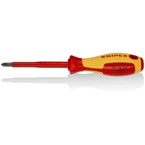 Phillips Screwdriver, 4"-1000V, P2, 8 1/2", Comfort Grip, VDE Phillips Screwdriver, 4"-1000V, P2, 8 1/2", Comfort Grip, VDE
