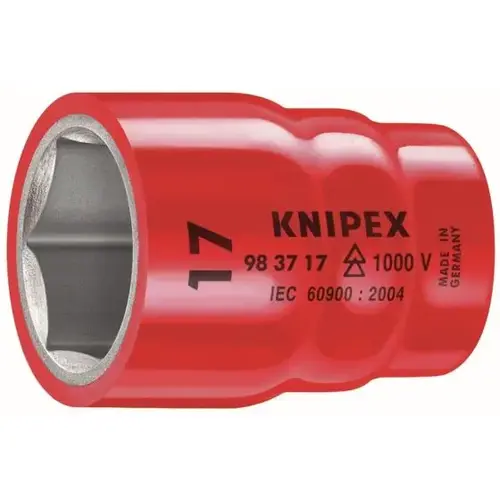 Hex Socket, 3/8" Drive-1000V, 17 mm Hex Socket, 3/8" Drive-1000V, 17 mm
