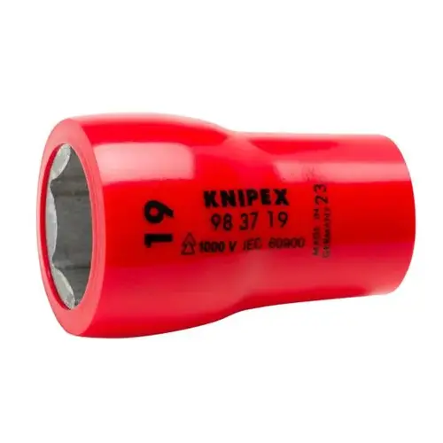 Hex Socket, 3/8" Drive-1000V, 19 mm Hex Socket, 3/8" Drive-1000V, 19 mm