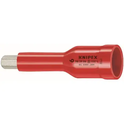 Hex Socket, 3/8" Drive-1000V, 6 mm, 3" Hex Socket, 3/8" Drive-1000V, 6 mm, 3"