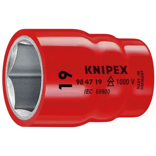 Hex Socket, 1/2" Drive-1000V, 19 mm Hex Socket, 1/2" Drive-1000V, 19 mm