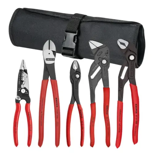 5 Pc Core Pliers Set in Tool Roll 5 Pc Core Pliers Set in Tool Roll
