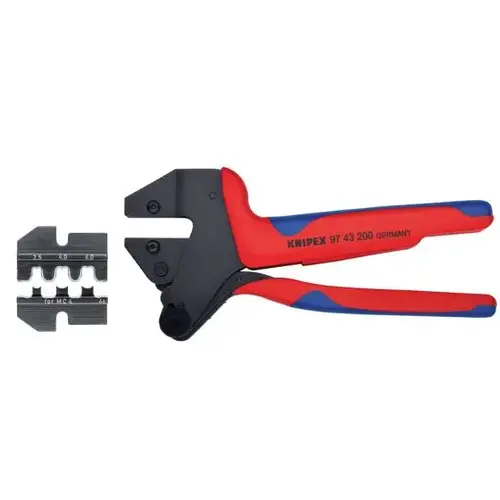 Crimp System Pliers & Die: MC4 Multi Contact Packaged In Plastic Case Crimp System Pliers & Die: MC4 Multi Contact Packaged In Plastic Case