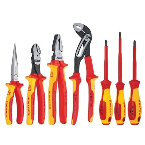 7 Pc Pliers and Screwdriver Tool Set-1000V in Nylon Pouch, Comfort Grip 7 Pc Pliers and Screwdriver Tool Set-1000V in Nylon Pouch, Comfort Grip