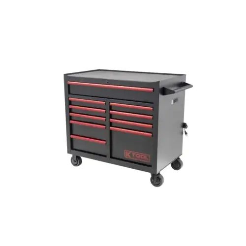 Tool Box 41 Inch Premium 10 Drawer Double Bay 1,000 Pound (Matte Black) Tool Box 41 Inch Premium 10 Drawer Double Bay 1,000 Pound (Matte Black)