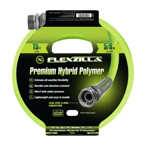 Flexzilla Garden Hose 5/8 Inch x 15 Feet 3/4 inch - 11 1/2 GHT Flexzilla Garden Hose 5/8 Inch x 15 Feet 3/4 inch - 11 1/2 GHT