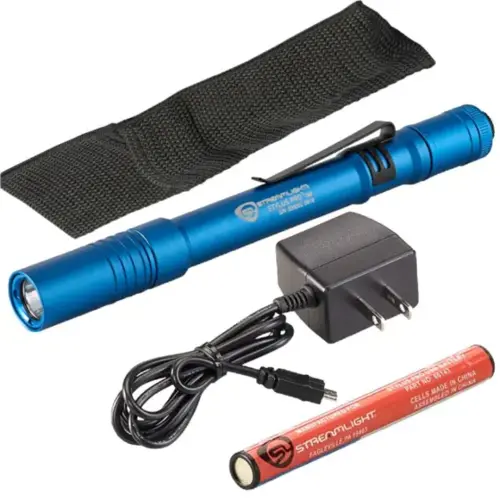 Stylus Pro USB LED 350 Lumen Penlight with 120V AC Charge Cord - Blue Stylus Pro USB LED 350 Lumen Penlight with 120V AC Charge Cord - Blue