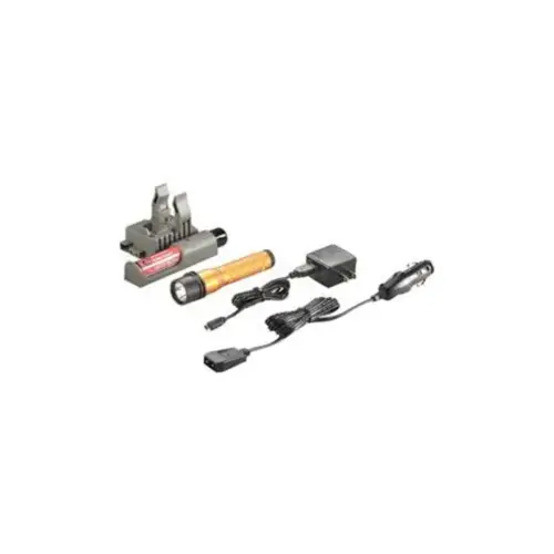 Strion LED Bright and Compact Rechargeable Flashlight - Orange Strion LED Bright and Compact Rechargeable Flashlight - Orange