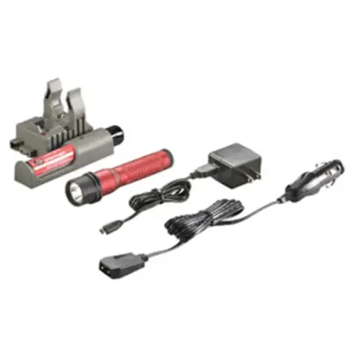 Strion LED Bright and Compact Rechargeable Flashlight - Red Strion LED Bright and Compact Rechargeable Flashlight - Red