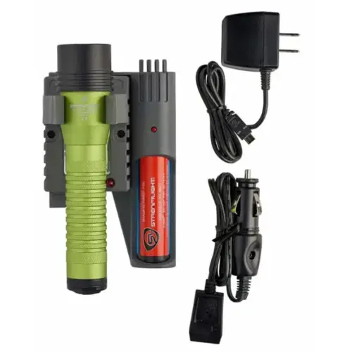 Strion LED HL Rechargeable Flashlight 120V/100V/12V DC PiggyBack - Lime Green Strion LED HL Rechargeable Flashlight 120V/100V/12V DC PiggyBack - Lime Green