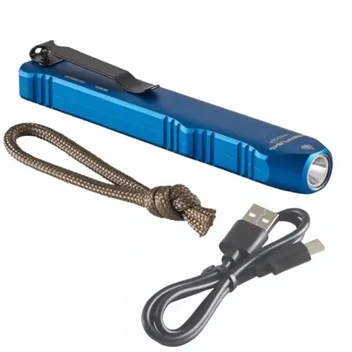 Wedge Rechargeable EDC 300 Lumen Flashlight with 1000 Lumen Thro mode - Blue Wedge Rechargeable EDC 300 Lumen Flashlight with 1000 Lumen Thro mode - Blue