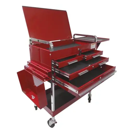 Deluxe Service Cart w/ Locking Top, 4 Deluxe Service Cart w/ Locking Top, 4