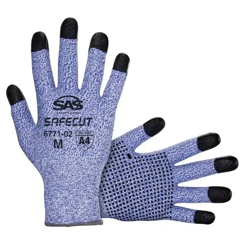 SafeCut HPPE Knit PVC Dots Gloves - A4 Cut Level SafeCut HPPE Knit PVC Dots Gloves - A4 Cut Level