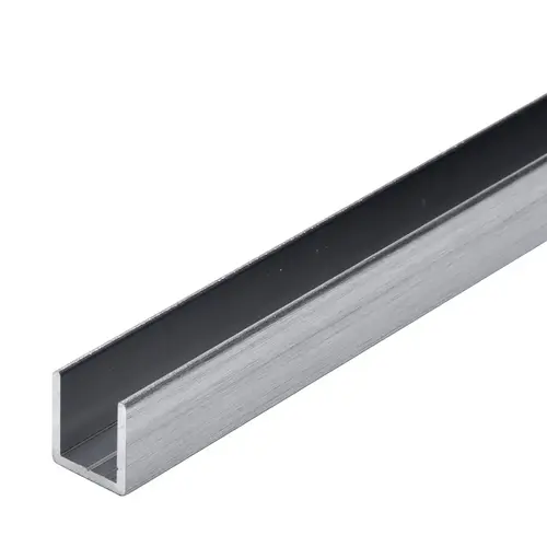 Brushed Chrome 1/2" Fixed Panel Shower Door Deep U-Channel - 95" Brushed Chrome 1/2" Fixed Panel Shower Door Deep U-Channel - 95"