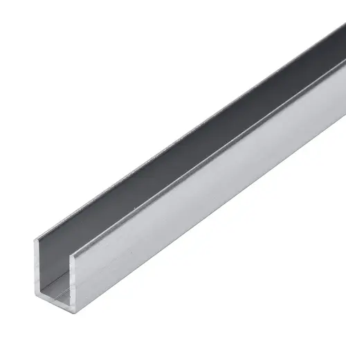 Brushed Chrome 3/8" Fixed Panel Shower Door Deep U-Channel - 95" Brushed Chrome 3/8" Fixed Panel Shower Door Deep U-Channel - 95"