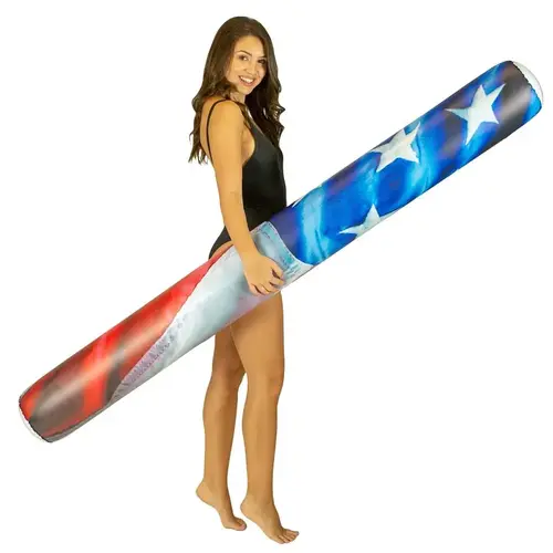 PoolCandy Stars and Stripes Series Giant-Size American-Flag Pool Noodle, Cylindrical, PVC, Blue/Red/White PoolCandy Stars and Stripes Series Giant-Size American-Flag Pool Noodle, Cylindrical, PVC, Blue/Red/White