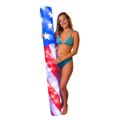 PoolCandy Stars and Stripes Series Big-Size American-Flag Pool Noodle, Cylindrical, PVC, Multi-Color PoolCandy Stars and Stripes Series Big-Size American-Flag Pool Noodle, Cylindrical, PVC, Multi-Color
