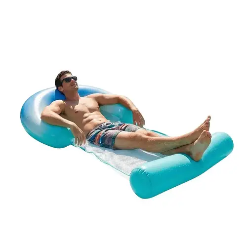 PoolCandy Deluxe Mesh Sun Chair, Blue Ombre PoolCandy Deluxe Mesh Sun Chair, Blue Ombre
