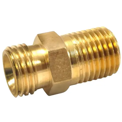 Forney Ball End Pipe Adapter with Ball Socket, 1/4 in, MNPT x MNPS, Brass Forney Ball End Pipe Adapter with Ball Socket, 1/4 in, MNPT x MNPS, Brass