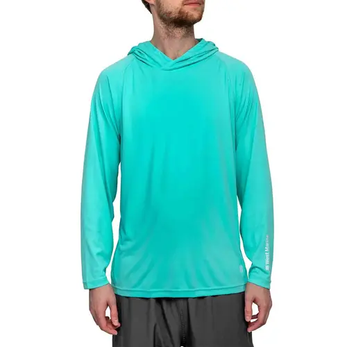 Men's Solid Performance Fishing Hooded Shirt Men's Solid Performance Fishing Hooded Shirt