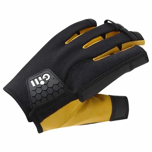 Men's Short Finger Pro Gloves Black Men's Short Finger Pro Gloves Black