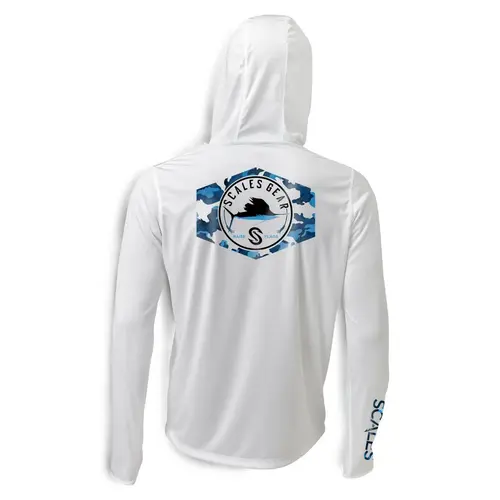 Men's Sail Camo Hooded Performance Shirt Men's Sail Camo Hooded Performance Shirt