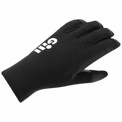 Men's Long Finger 3 Season Gloves Black Men's Long Finger 3 Season Gloves Black