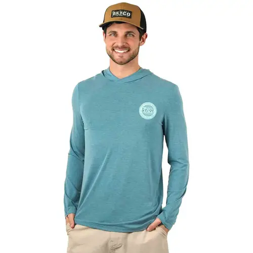 Men's Ocean Bound UPF Solid Hooded Shirt Men's Ocean Bound UPF Solid Hooded Shirt