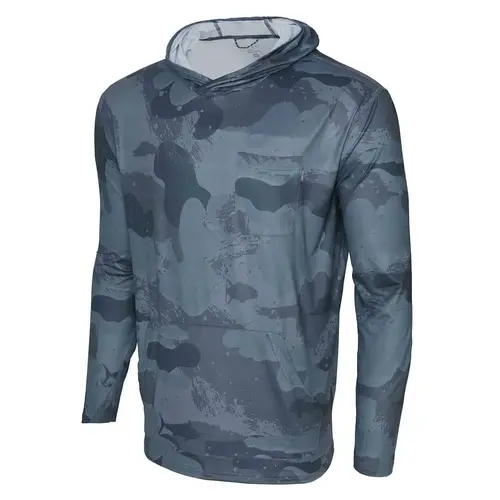 Men's Brush Camo Freespool Hooded Shirt Men's Brush Camo Freespool Hooded Shirt